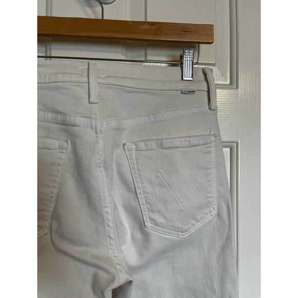 Mother The Tomcat Ankle Jeans Cream Puff Off White Size 29 - Picture 8 of 11
